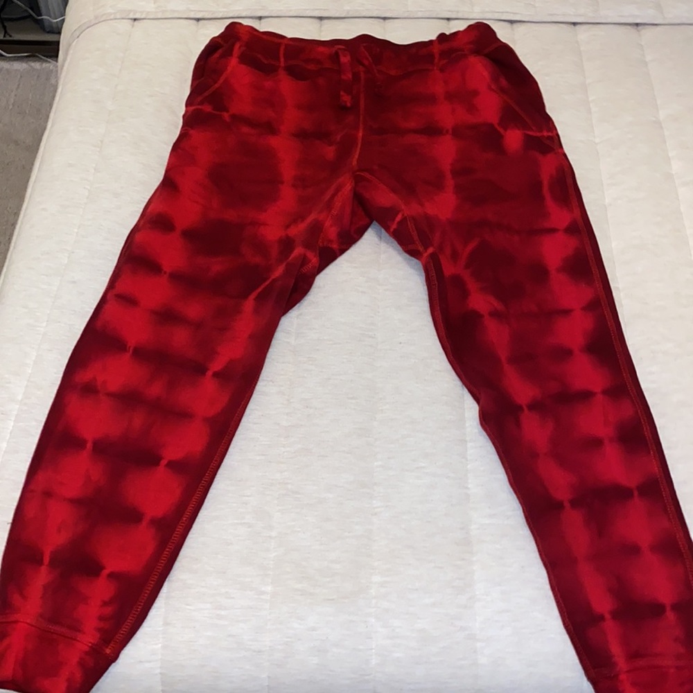Red tie dye joggers - Picture 2 of 5